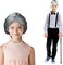 4E's Novelty Old Person Costume Glasses for Kids Adults Gold Rectangular Fake Eyeglasses Old Lady Glasses for 100th Day of School Costume Dress Up Accessory